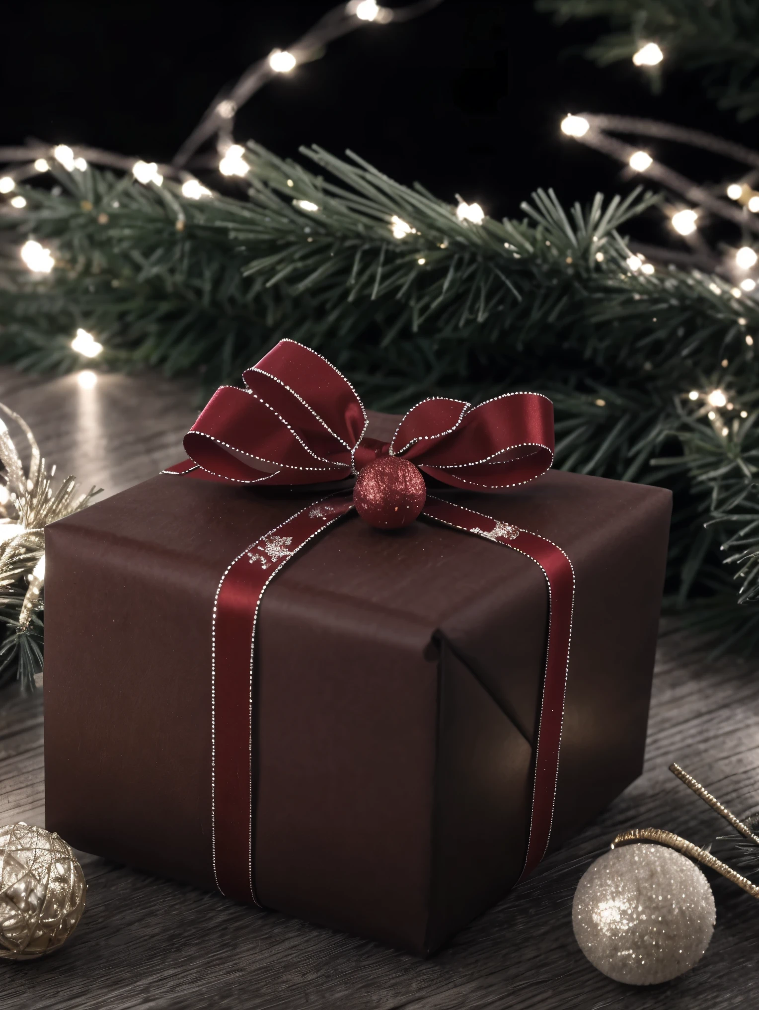 (best quality,4k,8k,highres,masterpiece:1.2),ultra-detailed,realistic,gifts,table,Christmas tree,decorations,wrapping ,bows,ribbon,presents,holiday spirit,vibrant colors red,warm lighting,cozy atmosphere,toys,cards,candles,snowflakes,joyful,celebration,exquisite details,exciting surprises,shiny ornaments,sparkling tinsel,beautifully wrapped,excited children,anticipation,festive mood,magical ambiance,delightful moment,wonderful memories,family gathering,cheerful faces,Christmas magic,extravagant,abundance of presents,HDR,UHD,studio lighting,ultra-fine painting,sharp focus,physically-based rendering,professional,vivid colors,bokeh.