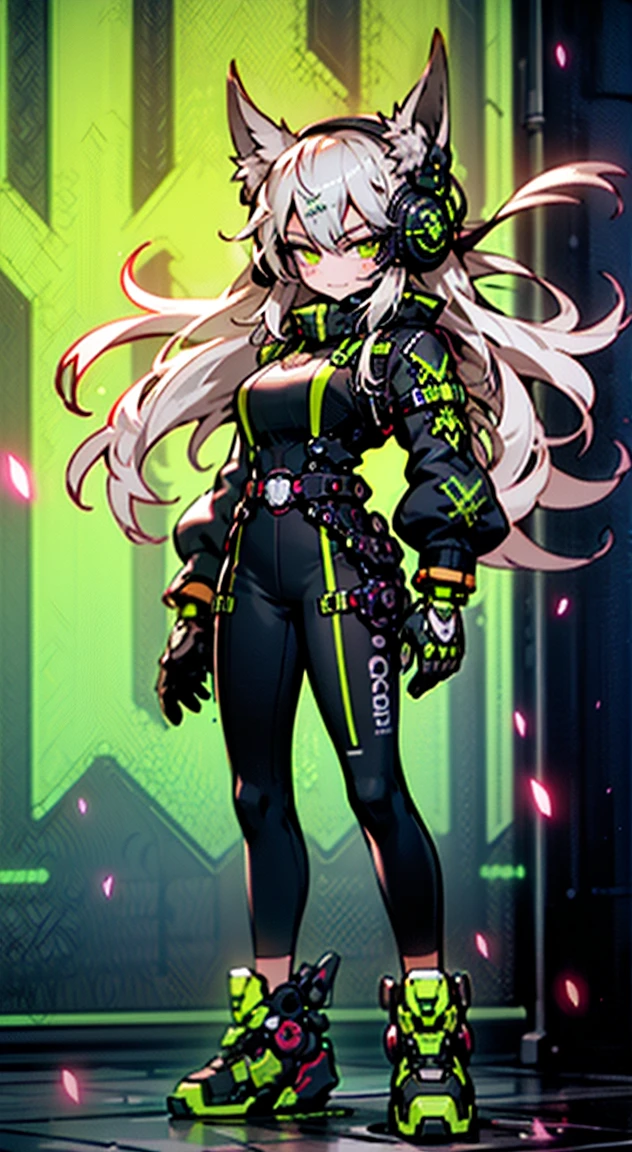 8K,Ultra Detail,ultra-quality,ultra precision,ultimate masterpiece,wolf Girl,big boobs,big Thigh,bomber jacket,long leather pants,long twin tail(blond)(innercolor of pink),cool Graffiti on the wall,Cyber punk mask,Theme of Cyber Punk,stylish Action,dash jump,