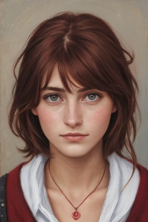 Girls 18 , dunkel rotes Harr , klein zierlich , niedlich ,Franzi, picture pretty, Schmales Gesicht , Hinreizend ,Slightly annoyed , cold feelings, Freche art,