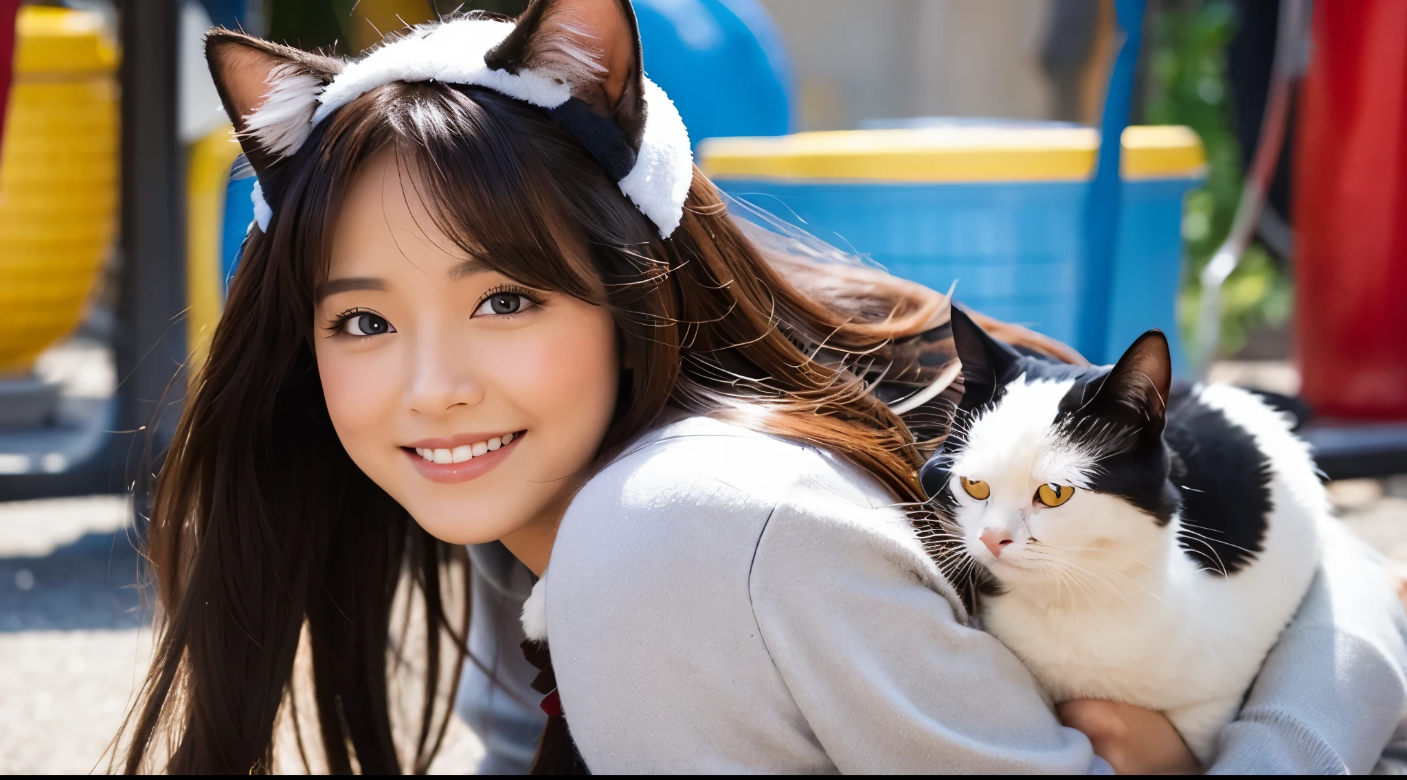 woman dressed as a cat