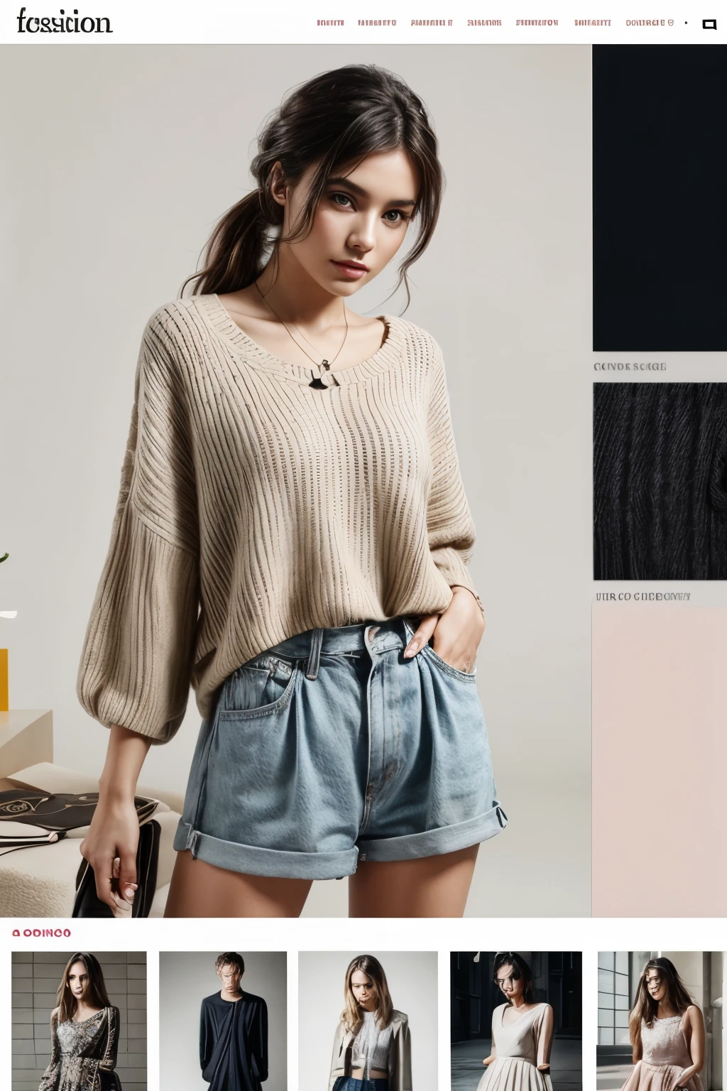 A fashion website, Fashion blog, Wordpress Website, Clothing Website, UI/UX design, UI, UX, nice website design