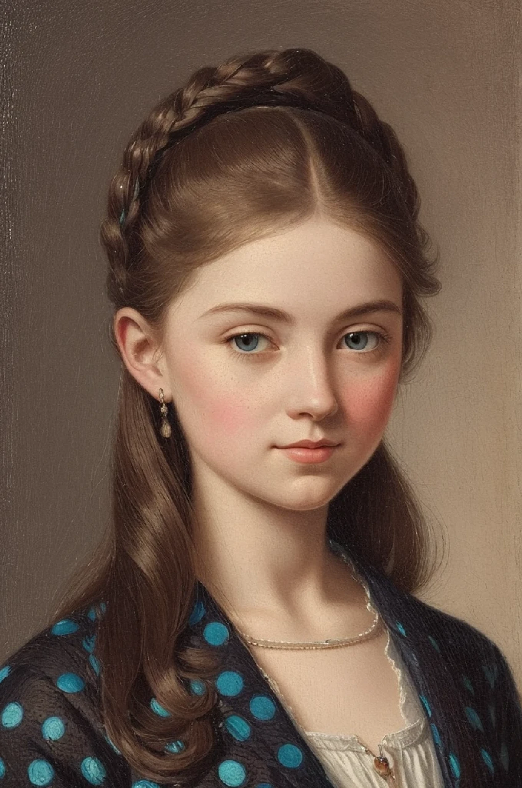 Attractive miller's daughter ((Henry-Clive's style)), ((dot painting)), Colorful, highest detail, ((Masterpiece)), ((Single Shot)), Impression, perspective, 8K