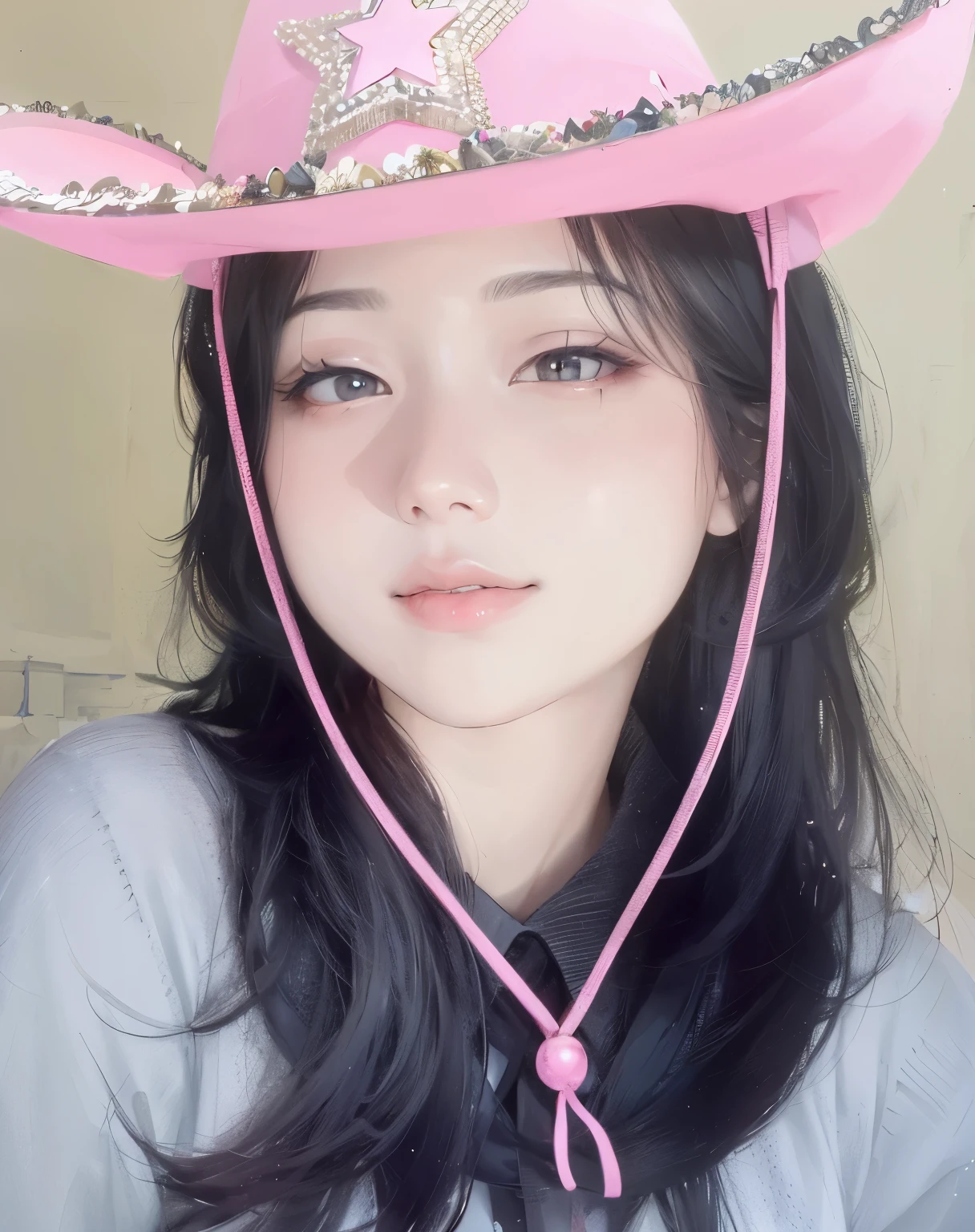 un primer plano de una mujer con un sombrero sentada en un banco, Young cute pale asian face, cara de ahegao, ahegao, ella tiene una linda cara expresiva, anime chica tailandesa, ella tiene una cara linda, Chinese girl, Lengua fuera, y 2 k cutecore clowncore, 8k selfie photography, chen xintong, chica linda-cara-fina