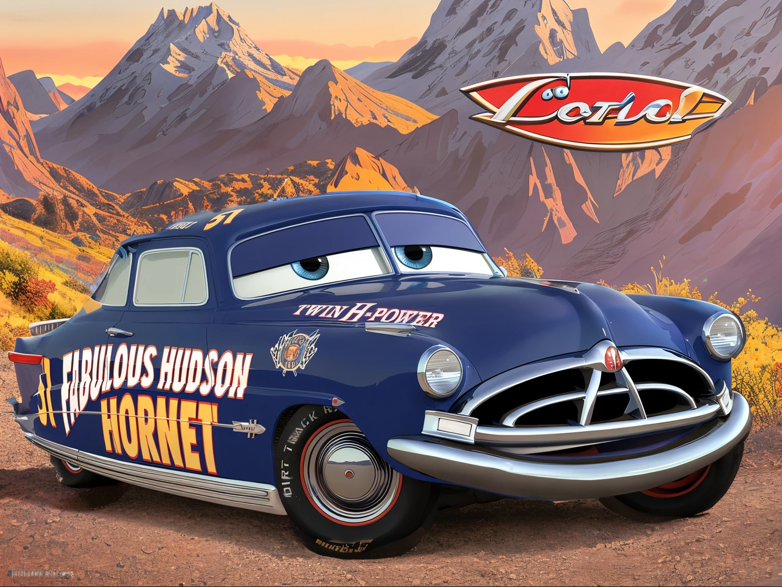 pixar cars movie, pixar style, pixar movie animation, pixar cars movie, city on the mountain