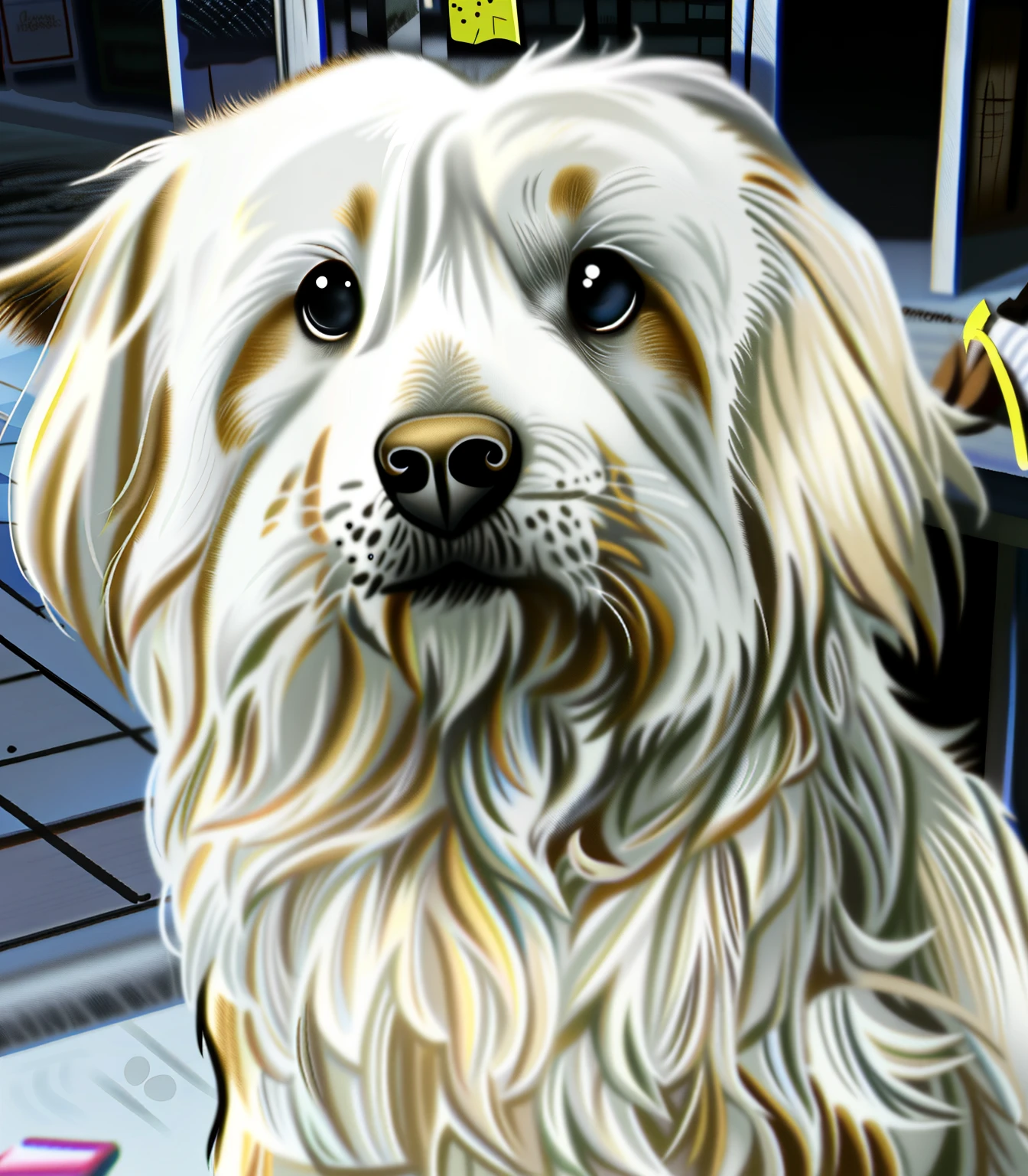 retira el fondo y dibuja al perro