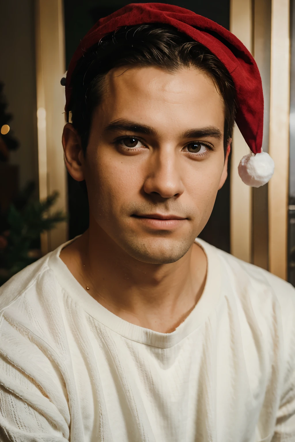 christmas portrait from a man