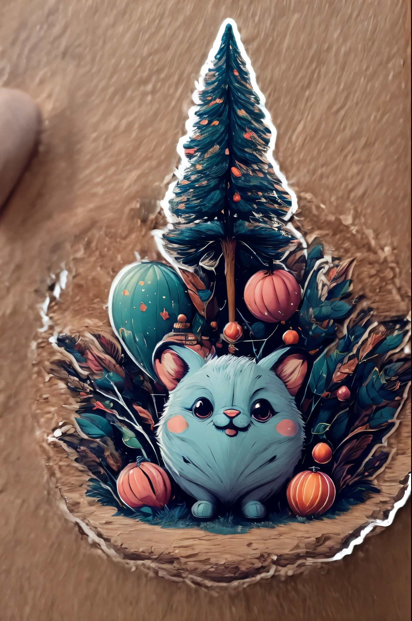 (Masterpiece in maximum 16K resolution), the best quality, (very detailed CG unity 16k wallpaper quality),(intricate detail:1.4), (extremely insane detail:1.4),(((Soft colors of highly detailed digital art:1.3))). | Sticker design, glossy finish, high-quality print, cheerful and bright designs, variety of shapes and sizes, suitable for decoration, capturing the spirit of the season, christmas Sticker, Christmas elements, 3D cartoon, enhance, intricate,Christmas Tree, Christmas Ribbon, Christmas Mistletoes.