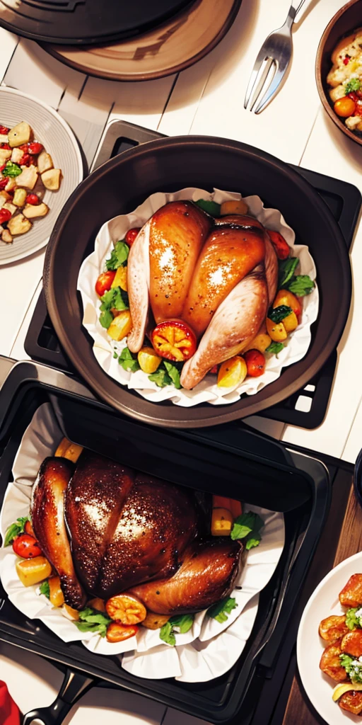 Turkey cooked with oven