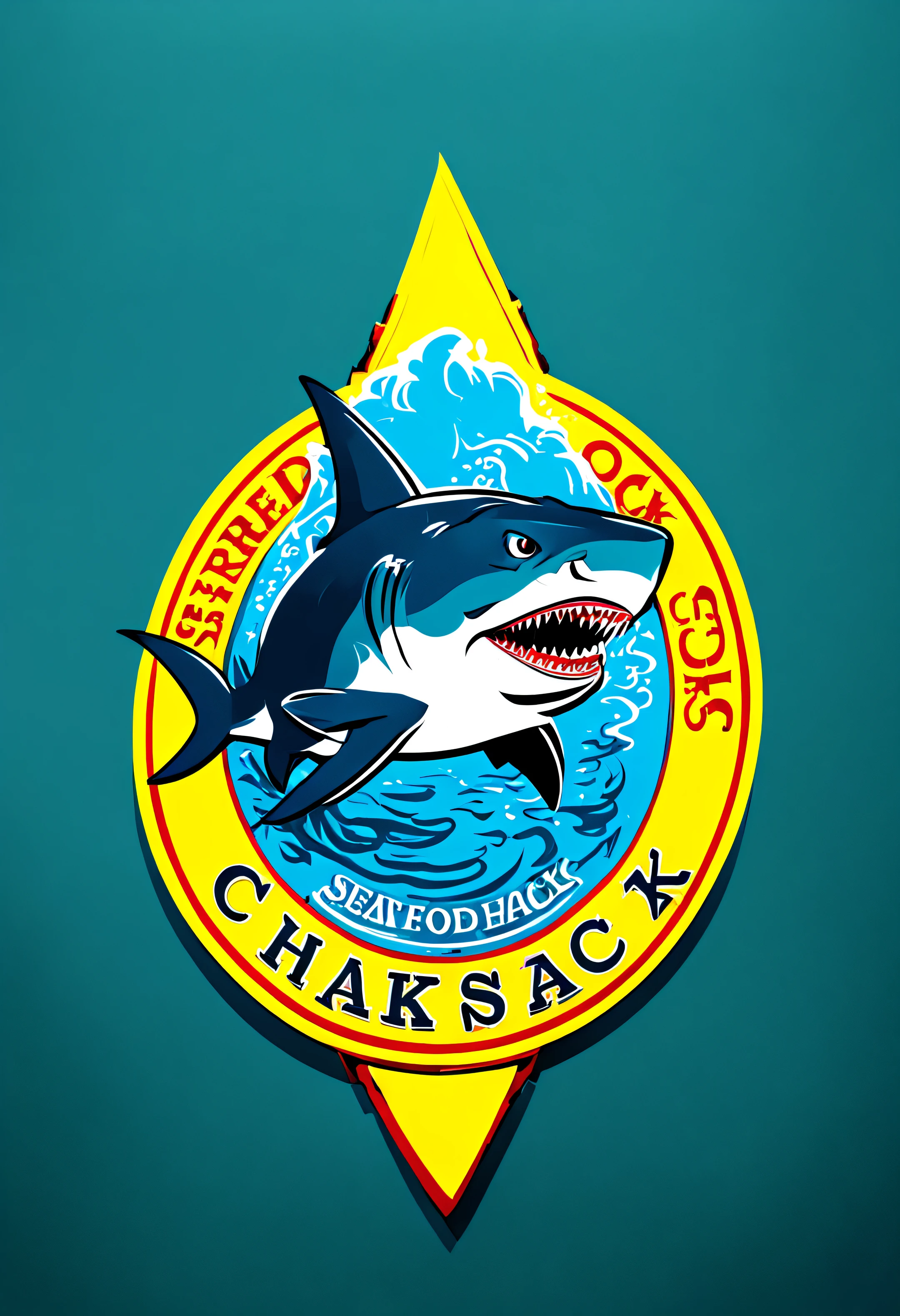 Logo for Fried Food Restaurant SHARK SHACK Seafood Chicken