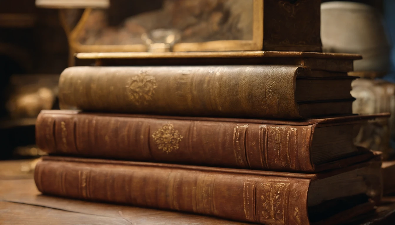 Lieu : Un bureau victorien, avec un bureau en bois massif et une grande fenêtre donnant sur les rues de Londres. Détails : sur le bureau, il y a une tasse de thé à moitié vide et une copie de son roman « Le Portrait de Dorian Gray ». La pièce est éclairée par la lumière douce d'une lampe à huile, créant une atmosphère chaleureuse et accueillante.