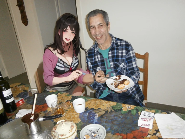 menina semi nua com homem 40 anos