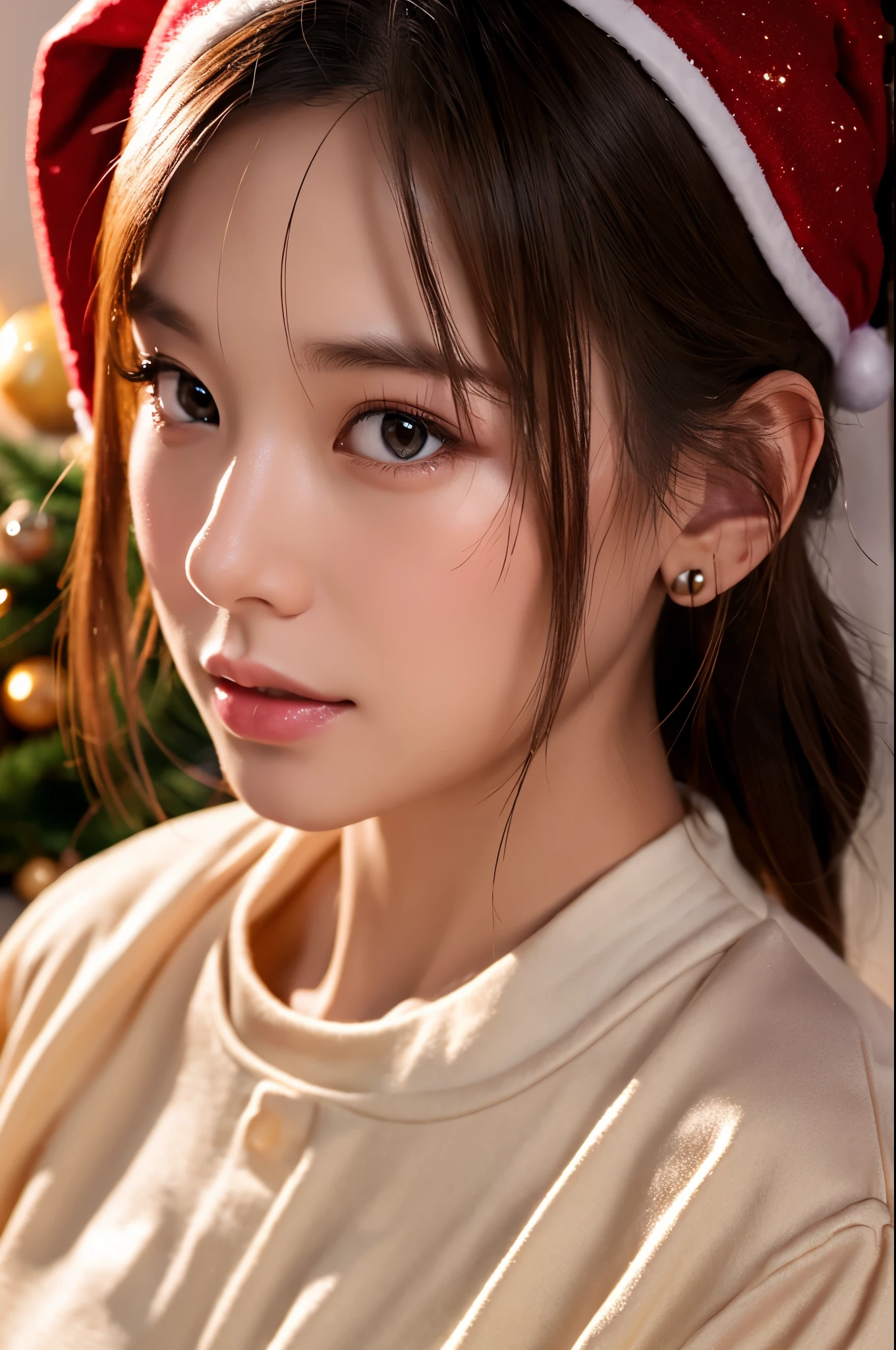 Christmas extremely detailed CG Beautiful Realistic Asians V5