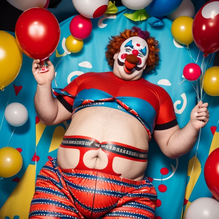Clown man gets fat Clown man'My stomach is getting rounder
