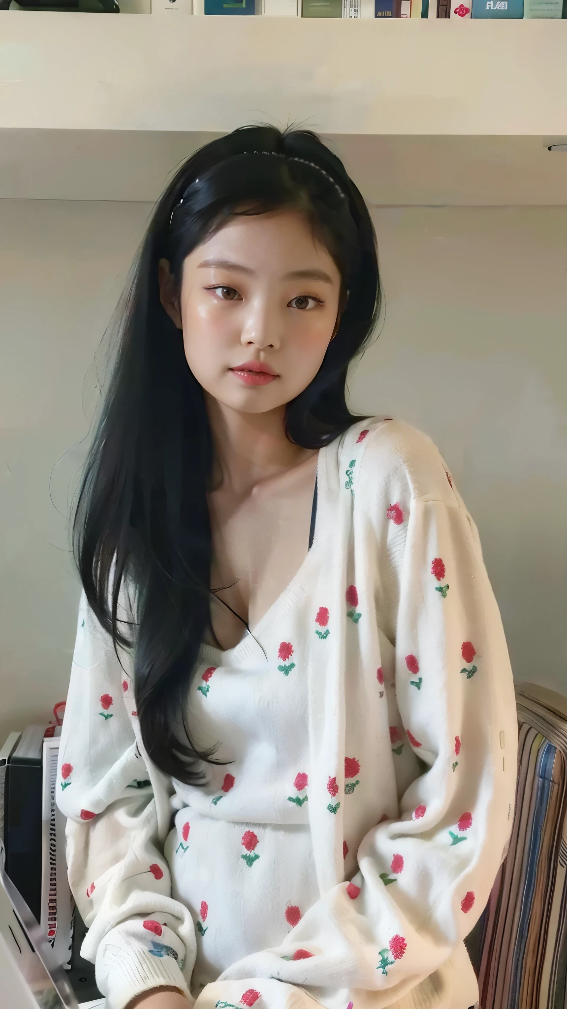 Arafed woman sitting at a desk with a laptop, jennie blackpink, young Asian girl, Nivanh Chanthara, beautiful Asian girl, Lulu Chen, young cute wan asian face, a young asian woman, Jaeyeon Nam, Wenfei Ye, Mai Anh Tran, Asian girl, Xintong Chen, 18 anos, Gongbi