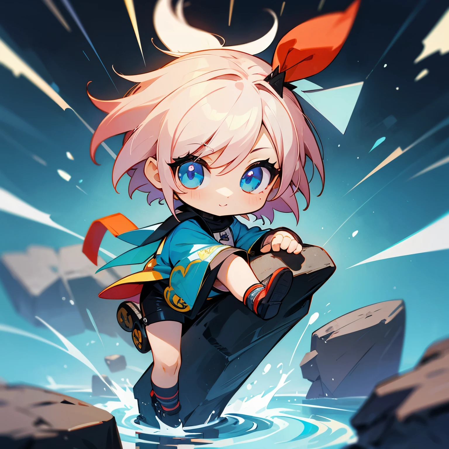 Personagem chibi rock