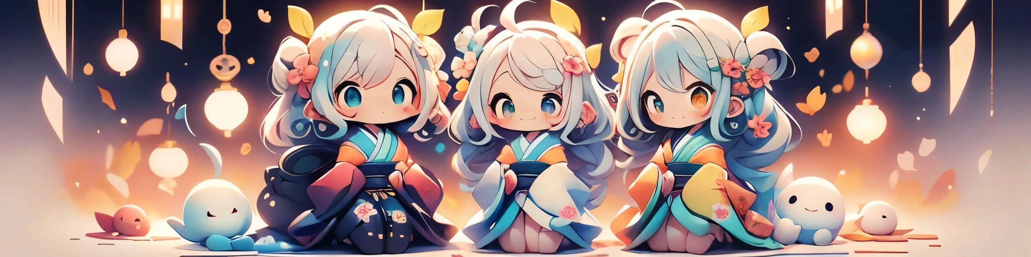 top-quality、masutepiece、Official art、Happy new year,、Kimono、Focus on people、best composition
