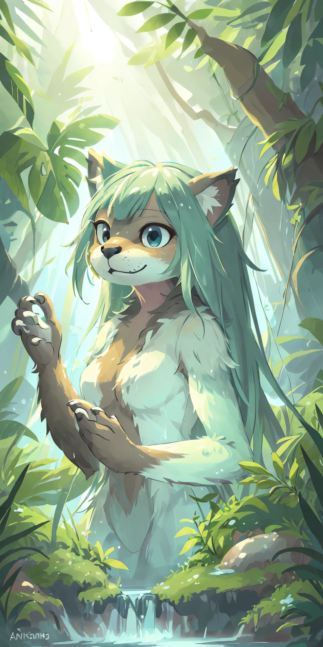 1 girl, solo, furry, fox, cute face, ambient light, ultra detailed hair, volumetric light, green hair, blue eyes, showing green panties, Green fur, green hair, multi female, mind break, 2girls, little sister bent over, fucking little sister, sisters having sex, smug, sex, Nude, flat chested, perky nipples, female, standing, ((snout, hair, sexy dog, australian shepherd)), detailed green eyes, open mouth, smiling, happy, horny, sexually active, dog girl, canine, anthro, futanari, older sister, small breasts, outside, male brother nude, cunning, 