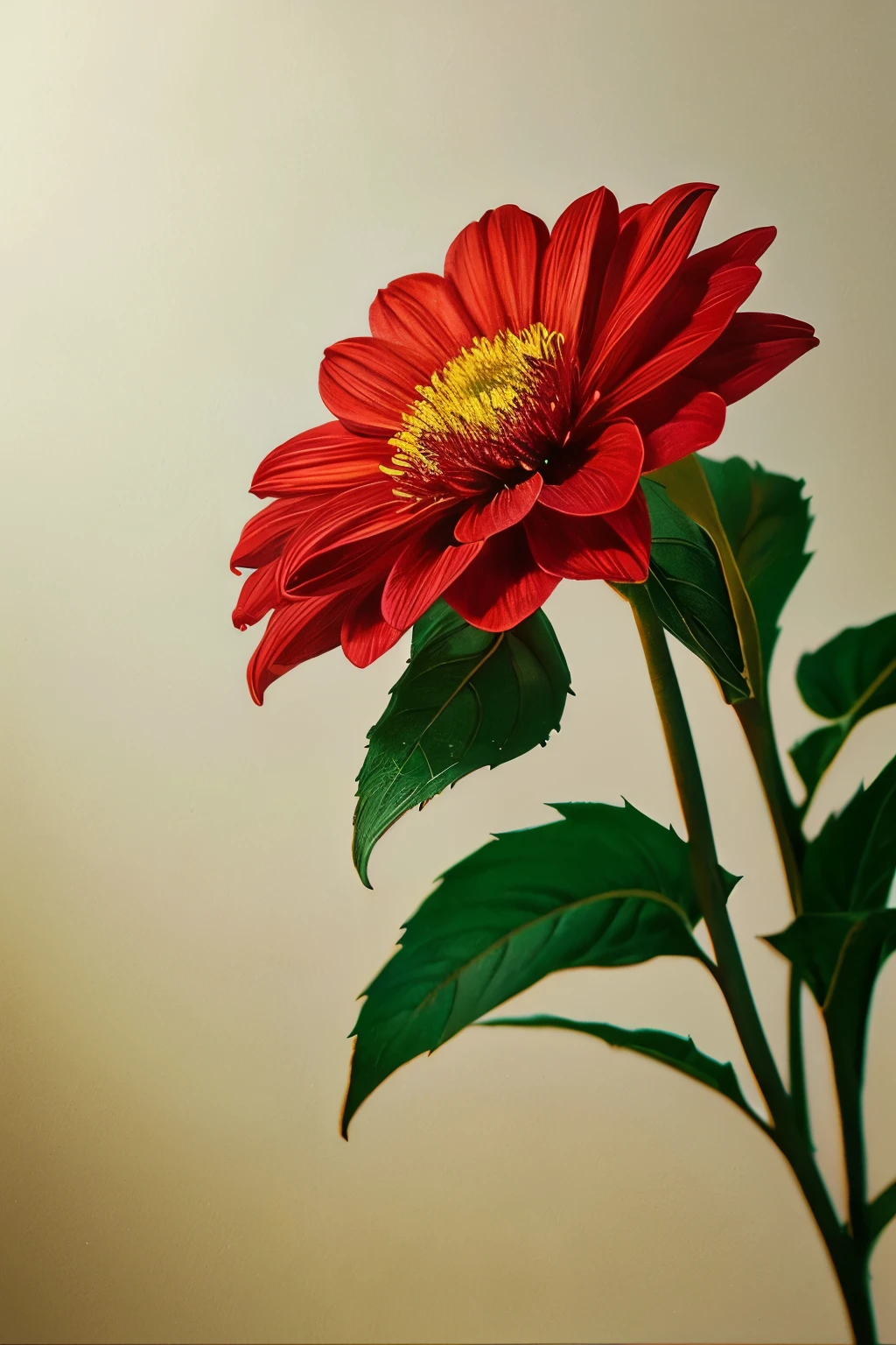 ultra-detailed,colored pencil drawing,realistic,red dahlia petals,detailed shading,natural lighting,vibrant colors,detailed texture,botanical illustration,macro focus,still life,artistic composition,rich and vibrant colors,realistic petal details,sharp and defined edges,captivating depth of field,meticulous attention to detail,highly textured petals,subtle color gradients,realistic shadows,exquisite realism,dramatic lighting,petal veins and patterns,life-like rendering,impressionistic background,striking contrast,soft and delicate hues,beautifully captured essence of nature,sophisticated artistry,artistic interpretation,immaculate precision,hyper-realistic representation,meticulously rendered color transitions,subtle tonal variations,amazingly realistic,astonishingly detailed,stunningly vibrant,mesmerizingly lifelike masterpiece.