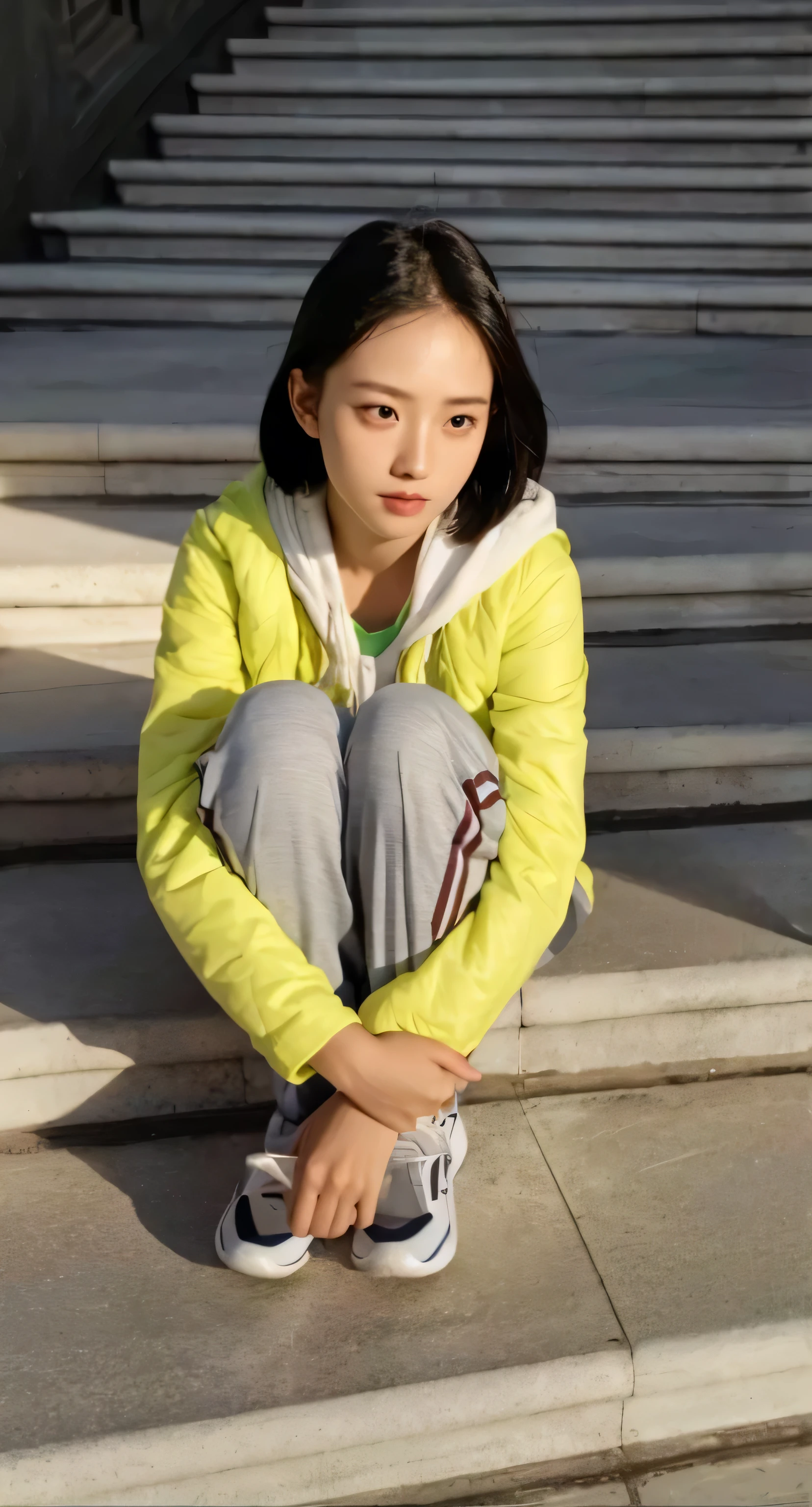 A Chinese middle school female student,good facial features,Symmetrical facial features,Symmetrical ears、Pubic area is clear,超Pubic area is clearrealisticlying的面部特征,Wearing a black hat on the head,衣服的纹理Pubic area is clear,超Pubic area is clear纹理,Camera shooting effect,Light and shadow are natural,symmetrical clothes,Symmetrical collar、coordination,超清realisticlying8K,The is very detailed eyes and face,hyper-detailing, k hd, The is very detailed, Best quality at best, tmasterpiece, , of a realistis, of a real, 8k wallpaper,Background details of foreground objects (tmasterpiece: 1.2) (realisticlying: 1.2) (bokeh: 1.2) (Best quality at best) (colorgrading) (Detailed skins: 1.3) (Complex) (8K)(电影灯光: 1.3) (Focus sharp), Glowing and radiant skin, 前置超k hd, Digital SLR, gentlesoftlighting, high qulity, skin texture, filmgrain, closeup cleavage, 超高分辨率,