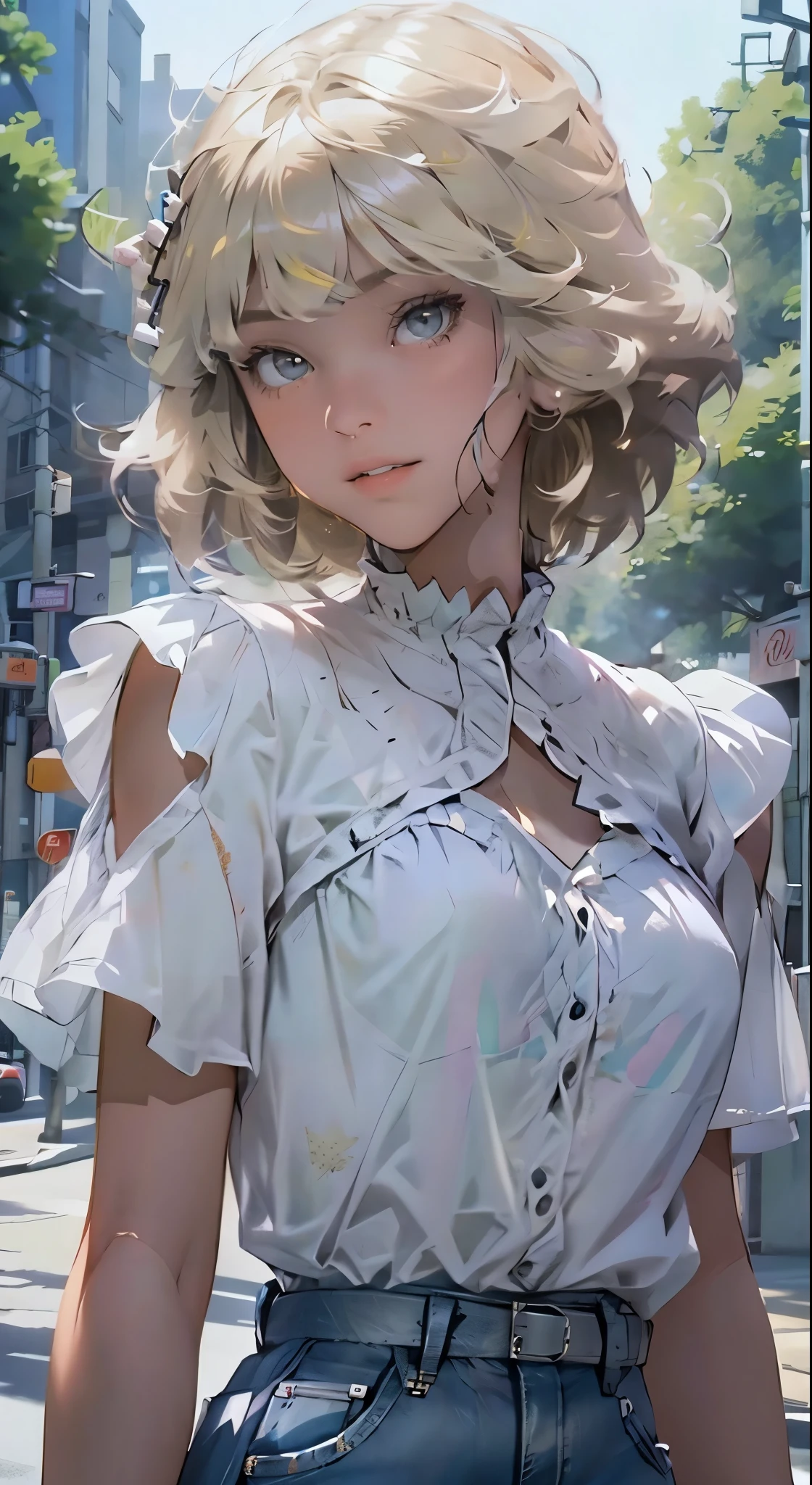 blonde hair