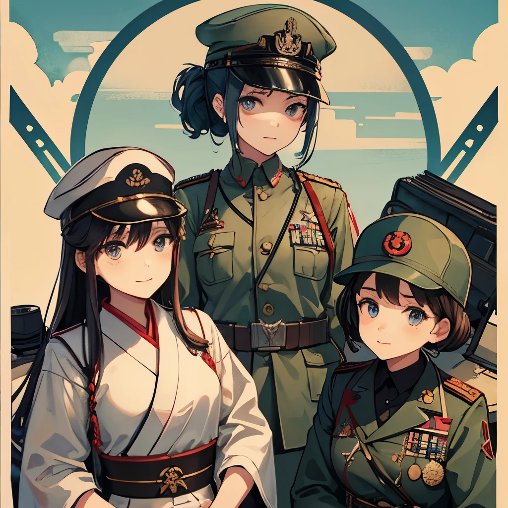Empire of Japan、Japan Army、ww2、femele、Female soldiers、Empire of Japan軍