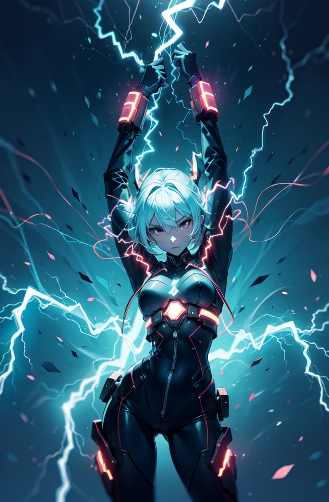 ((electricity arcs rebound everywhere)),