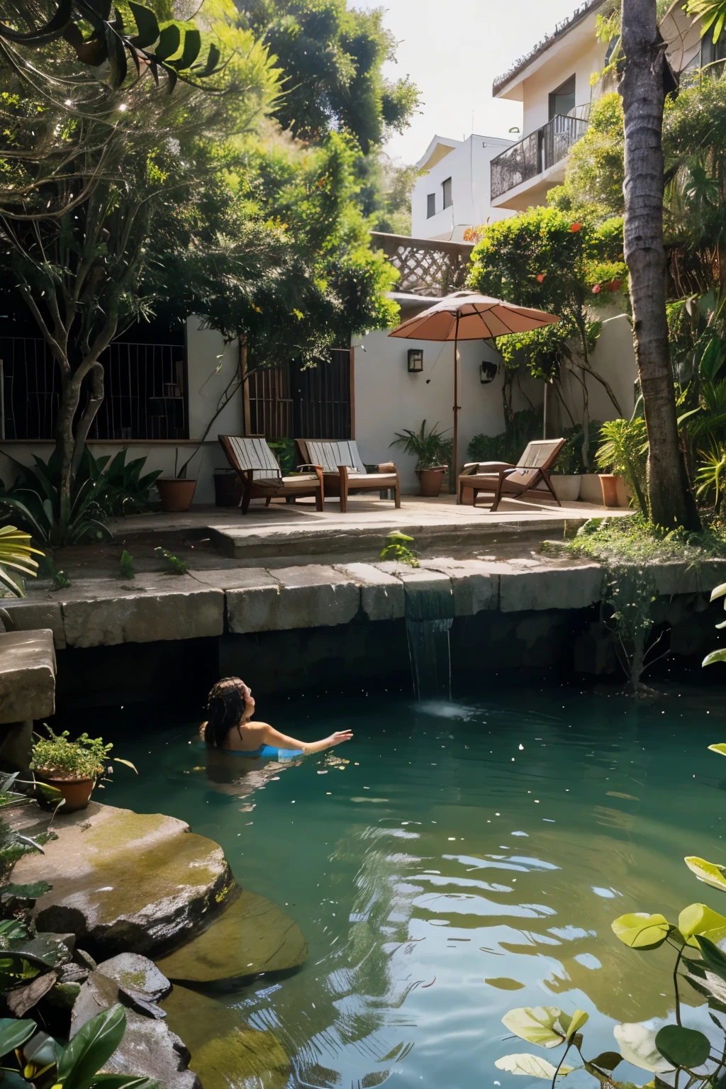 Riachos Cantantes:

Riachos cristalinos correm serpenteando por todo o jardim. The water is so pure that it reflects a soft glow, enquanto peixes coloridos nadam graciosamente.