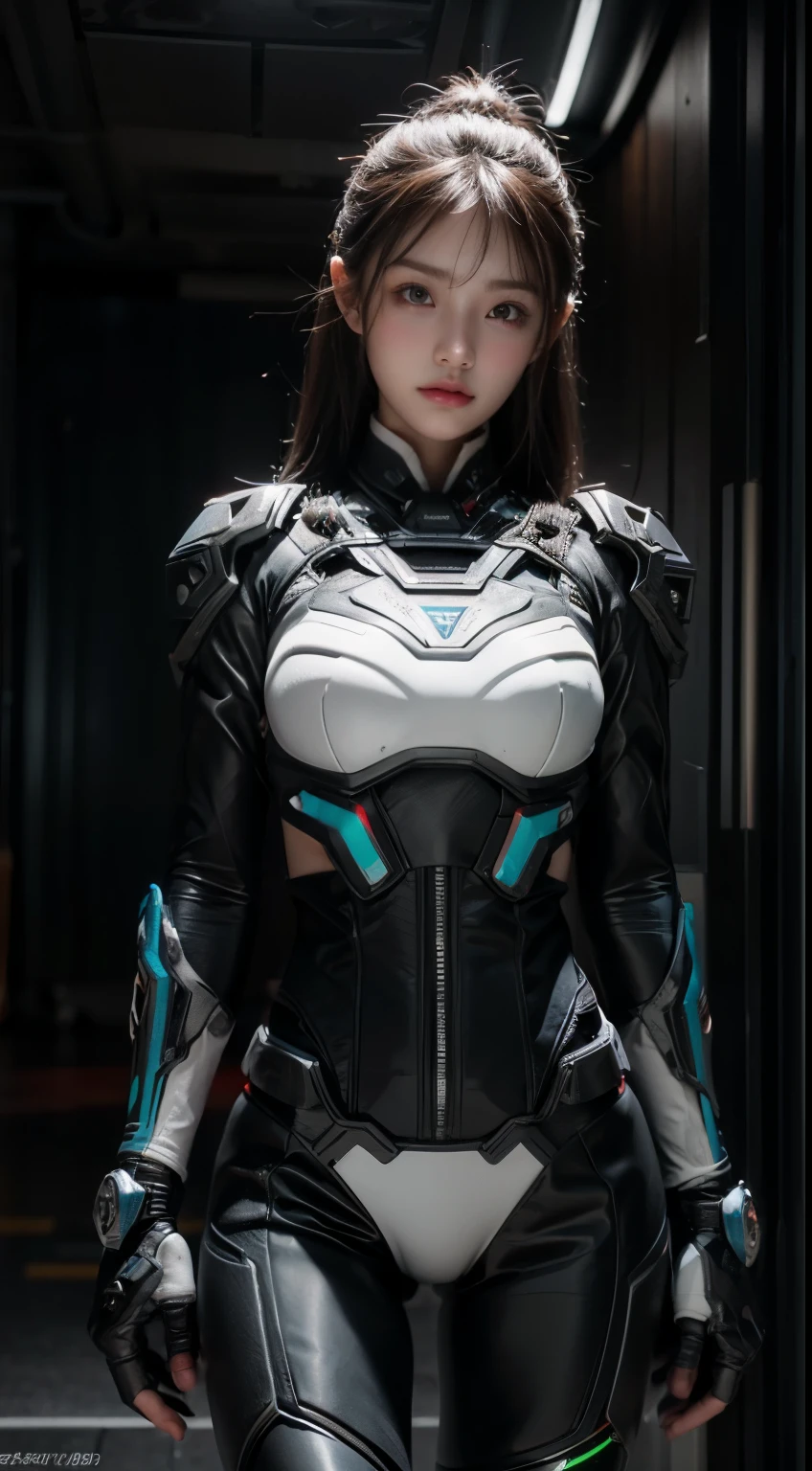 (((Chest is exposed))),masterpiece, Highest quality, Super detailed, figure, One girl, Very detailed Evangelion costume, (Big Robot Background), Detailed skin texture, Beautifully detailed face, Intricate details, Super detailed