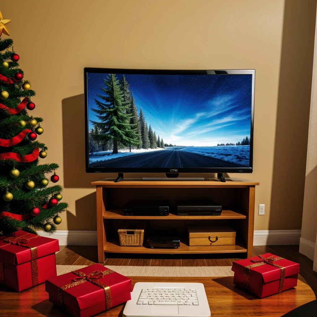 Christmas Gift is a computer modern realistic and tv