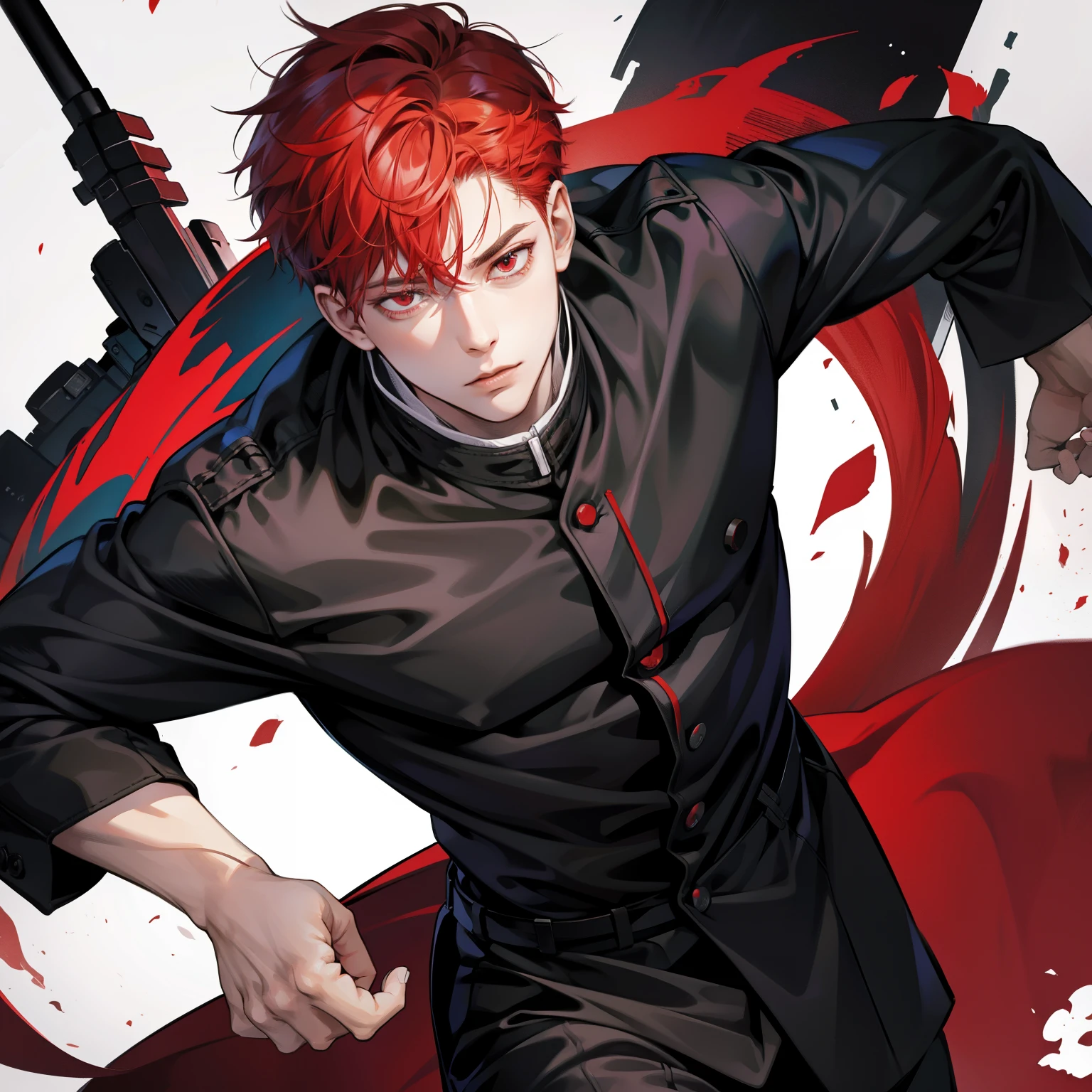 Jujutsu Kaisen,Red Eyes, Red Hair