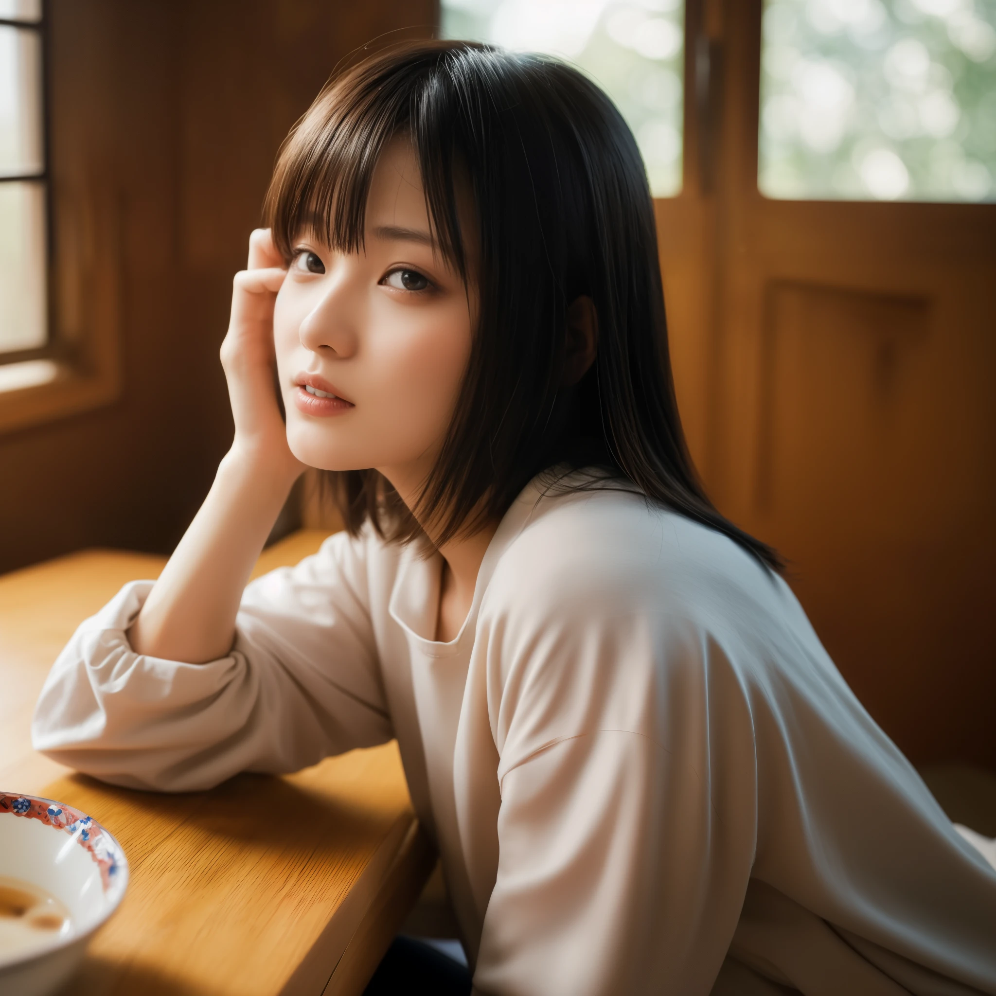 Eyes that look far away、pretty eyes、A detailed eye