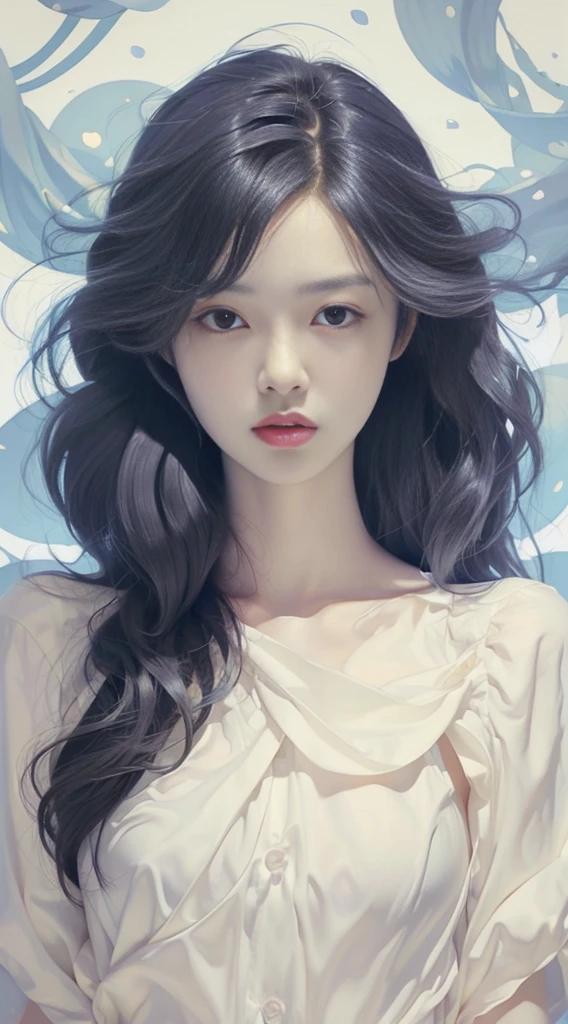 A beautiful woman standing, perfect body, cute face, black hair, full body, 8k quality