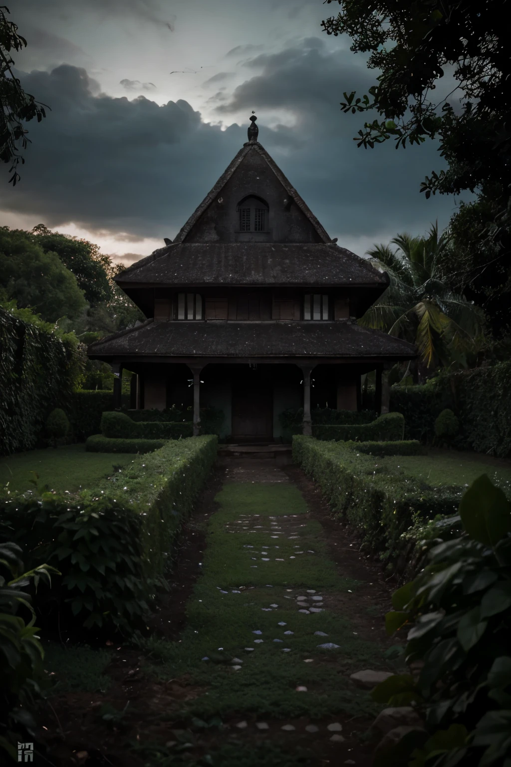 Covil das Trevas:
A dark and threatening part of the garden, where darkness reigns and vegetation is twisted. Here is the domain of the dark villain, onde seus poderes malignos se concentram.