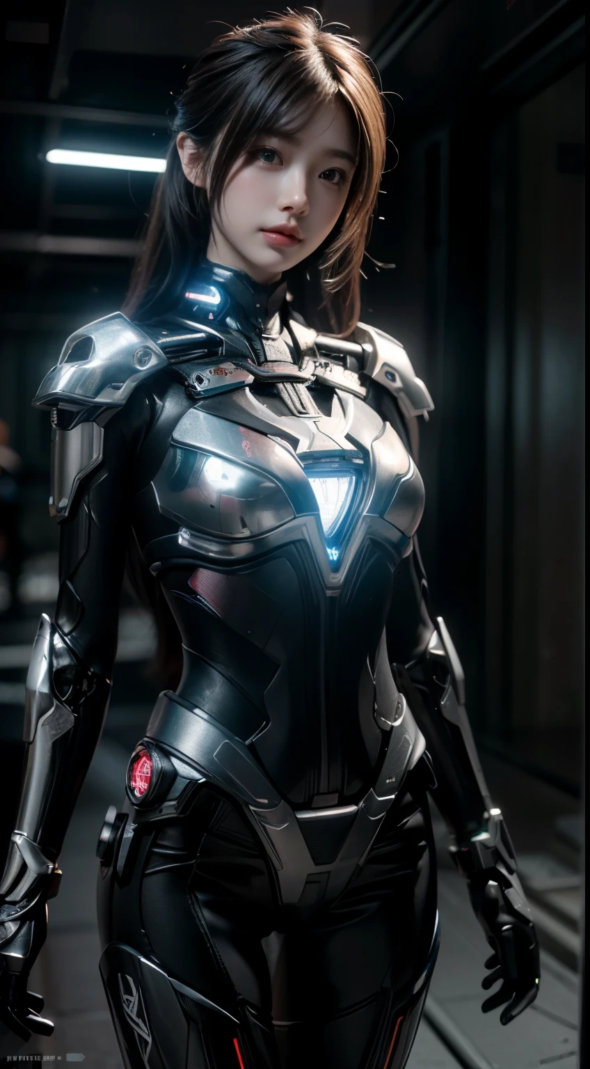 (full bodyesbian:1.3),((best qualtiy)), ((tmasterpiece)), (the detail:1.4), A beautiful cyberpunk girl, hard disk mecha white suite,(scutes:1.3),Machinary,sci-fy,(Transparent sci-fi glasses:1.2),hdr(HighDynamicRange),Ray traching,NVIDIA RTX,Hyper-Resolution,Unreal 5,Subsurface scattering、PBR Texture、post-proces、Anisotropy Filtering、depth of fields、maximum definition and sharpness、Many-Layer Textures、Albedo e mapas Speculares、Surface coloring、Accurate simulation of light-material interactions、perfectly proportions、rendering by octane、Two-colored light、Low ISO、White balance、the rule of thirds、8K raw data、