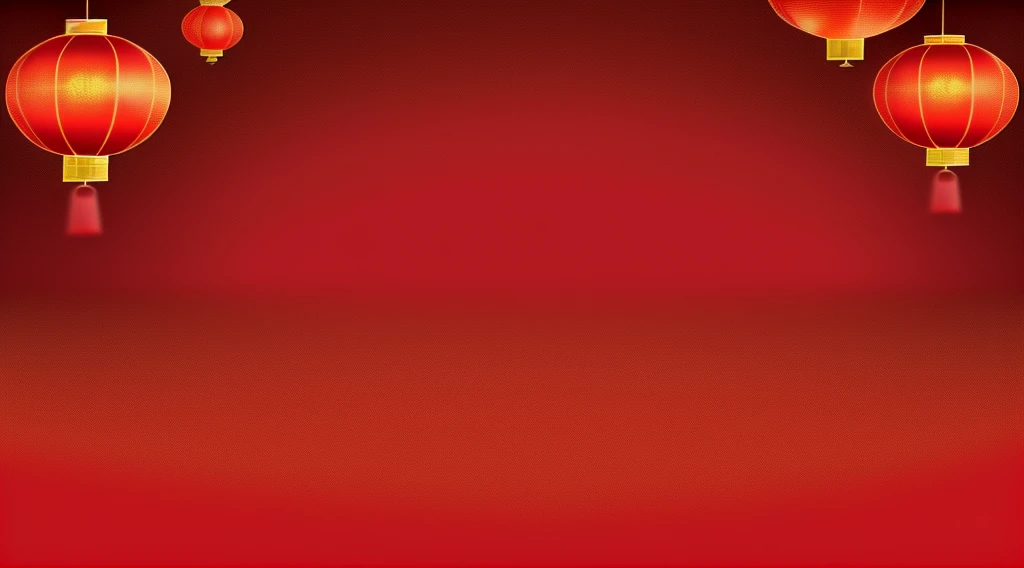 a Red and gold chinese new year background with lanterns, Chinese, fundo vermelho, red theme, fundo vermelho, red theme, in fundo vermelho, red banners, plain fundo vermelho, 猩fundo vermelho, on a fundo vermelho, Red and gold, Chinese traditional, Red lanterns, Red and gold cloth, red wallpaper background, best adobe stock