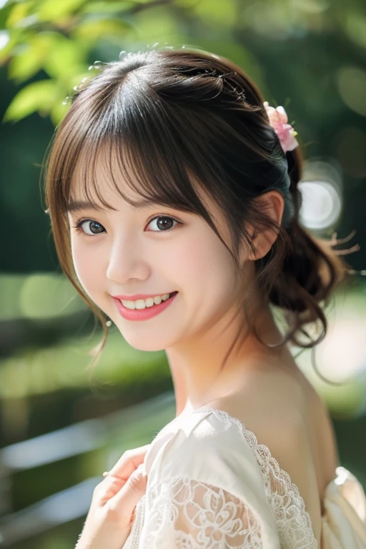 ((masterpiece))), (Two beautiful Japan girls, classmates, Innocence,kawaii,kawaii髪型、A dark-haired :1.4)) ,超hight resolution, Realistic, ultra-detailliert, 8K,top-quality, Extremely detailed, Detailed background,A slender,very beautiful japanese girl, Detailed face:1.3), , (a baby face,kawaii系,adorable girl),(Best Quality,Photorealistic,hight resolution),Beautiful detailed eyes,Beautiful detailed lips,Smiling,Laughing,kawaii系,having fun,Joyful,excited,clew,cosy atmosphere,magical moments,,Memories that make you happy,cherish sisterhood,love and laughter、Beautiful off shoulder clavicle,White Lace Dress,A smile that makes you want to hug,Perfect hands without discomfort,Precise feet without discomfort,short-cut,poneyTail,Kissing、Lori