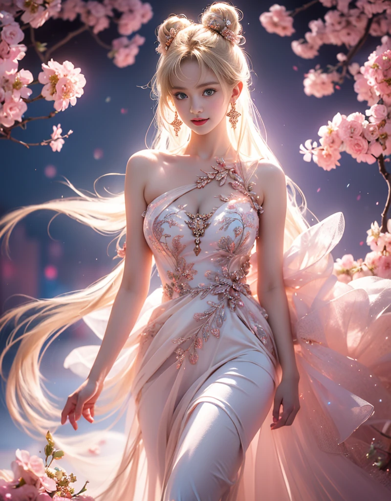 tmasterpiece,Highest image quality,super detailing,Best quality ,Extremely Delicately Beautiful, Very meticulous,Best quality, offcial art, extremely detaild的 CG unified 8k wallpapers, portrait photo of an, The most beautiful look,blond hair blue eyes,Radiant skin and radiant eyes, pretty skin,(Detailed lighting:1.2), (Beautiful and detailed light:1.3), deep understanding, beautiful nude color, iintricate, digitial painting, smooth private parts, Focus sharp, The end of the world, Epic reality, (HighDynamicRange:1.4),(pastel colour:1.4), Beautiful big breasts,The end of the world的, giving up, com cores neutras, natta, Screen space refraction, (Complicated details, ultra - detailed:1.3), art stations, Cinema lenses, vignet, the complex background, buliding,Enchanted smile,face flushed,the shy,detailed back ground,(Dream catcher earrings in various colorlack in color,white colors,in pink,purpleish color,red colour,blue colors,orange colors,green color,cyan colors,),sexy and sultry,(The kinky is exposed,Camel toes,Combed through the dark and thick hair,),The sexiest look,Peach Milk Tea Smooth Velvet Versailles Dress,semi transparent,Ultrathin,