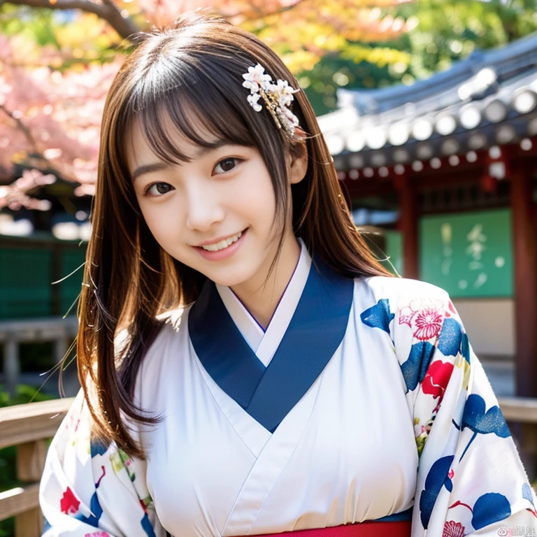 (Best Quality,4K,8K,hight resolution,masutepiece:1.2,Realistic,tre anatomically correct,Use natural light and color,),Ultra-realistic capture, Highly detailed, 人間の皮膚のhight resolution16kクローズアップ. Skin texture must be natural, Detailed enough to finely identify pores. Skin should look healthy, fine-grained white skin,medium breasts,Sharp Focus,healthy thigh body photo,Beautiful woman with slim abs accent:1.3,In a uniform tone. ,Ultra-detailed,extremely detailed eye and face,Beautiful detailed eyes,Beautiful detailed lips,long eyelashes,Photorealistic:1.37,japanes,beautiful and magnificent composition,masutepiece,Attractive,Cute,silky smooth and straight hair,Smiling cheerfully,(with round face),(bright sunny day, Shrine of Japan,torii), Wearing an ornament on the head,Japan Traditional Hair Set,Fur trim,Fir scarf,桜色のkimonoを着てください,日本の振り袖のkimono,(kimono:1.74),wearing kimono ull bodyesbian,standing,peace,walking,full body,