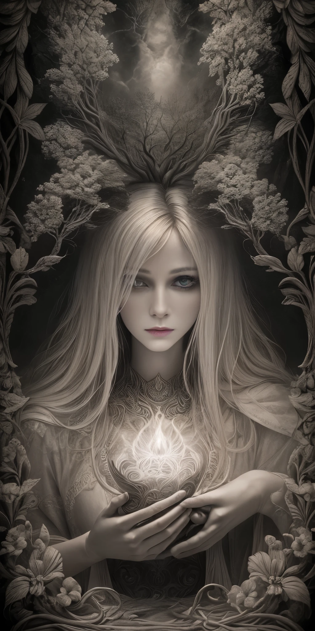 mystic in the style of uelsmann