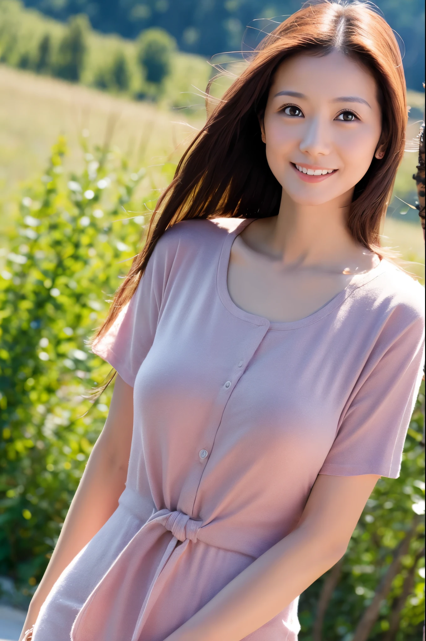 (High reality photograph, high resolusion, detailed face, detailed eyes) Skinny Japanese lady, 40 years old, various face expression, solo:1, skinny figure, small breasts, very thin waist, various hair style, various photo angle, casual clothes, various season, various background, full-body photo