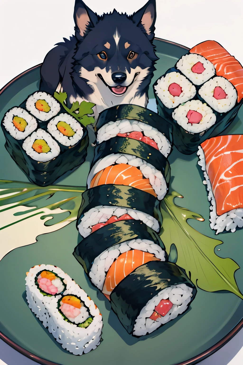 sushi、Dog shape