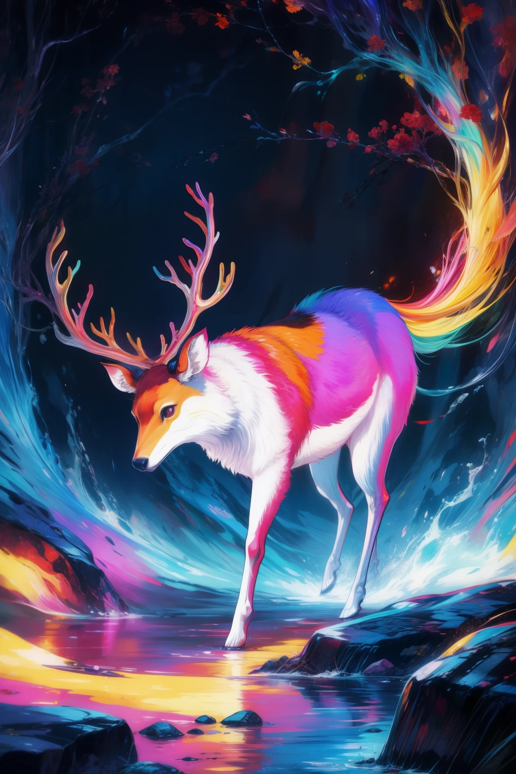 coil,Colorful colors,God's deer
