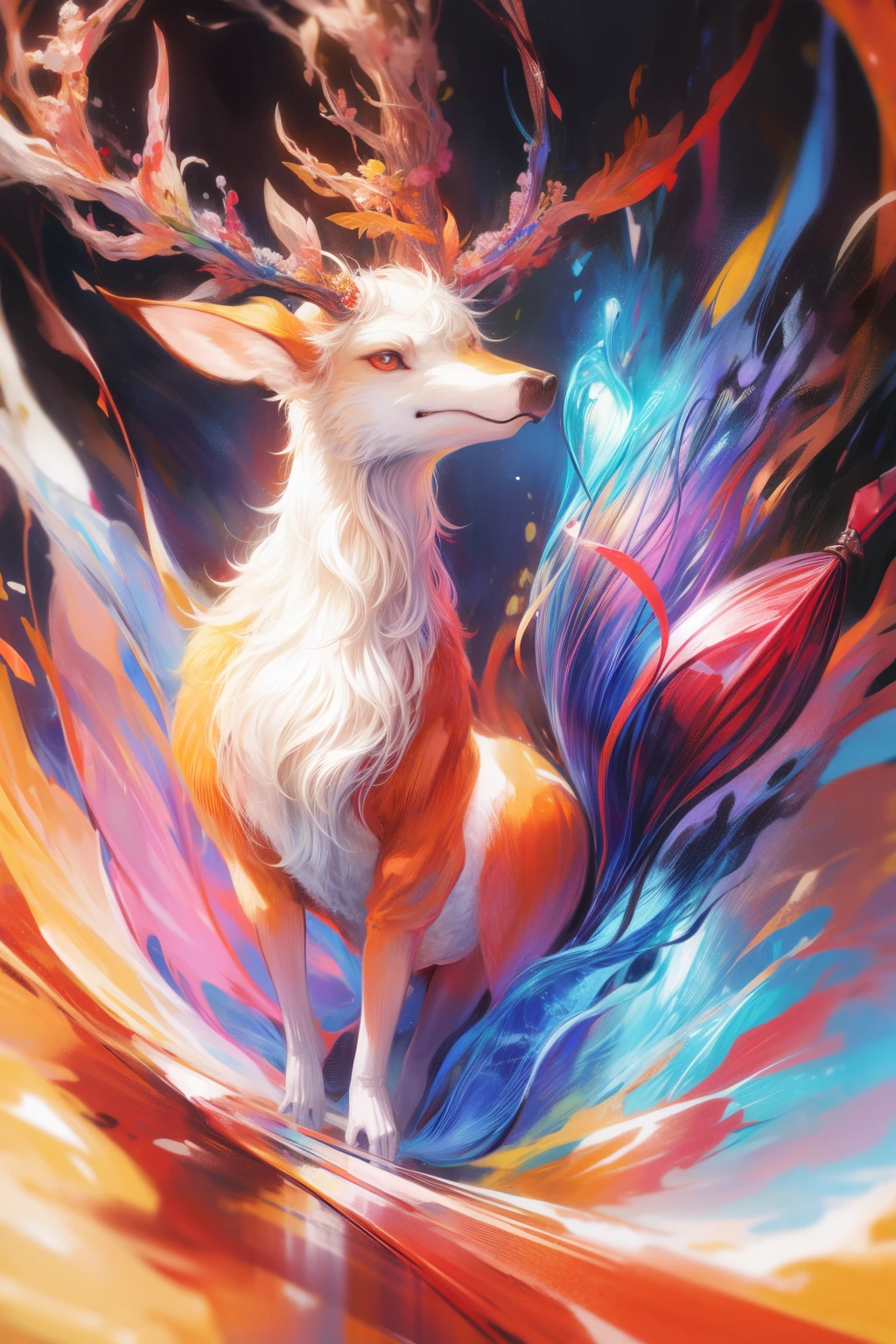 coil,Colorful colors,God's deer