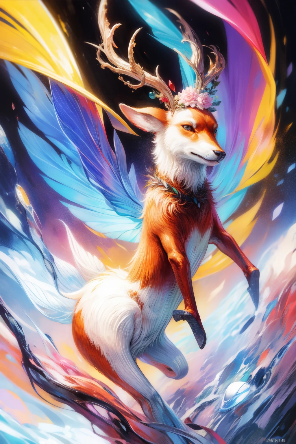 coil,Colorful colors,God's deer