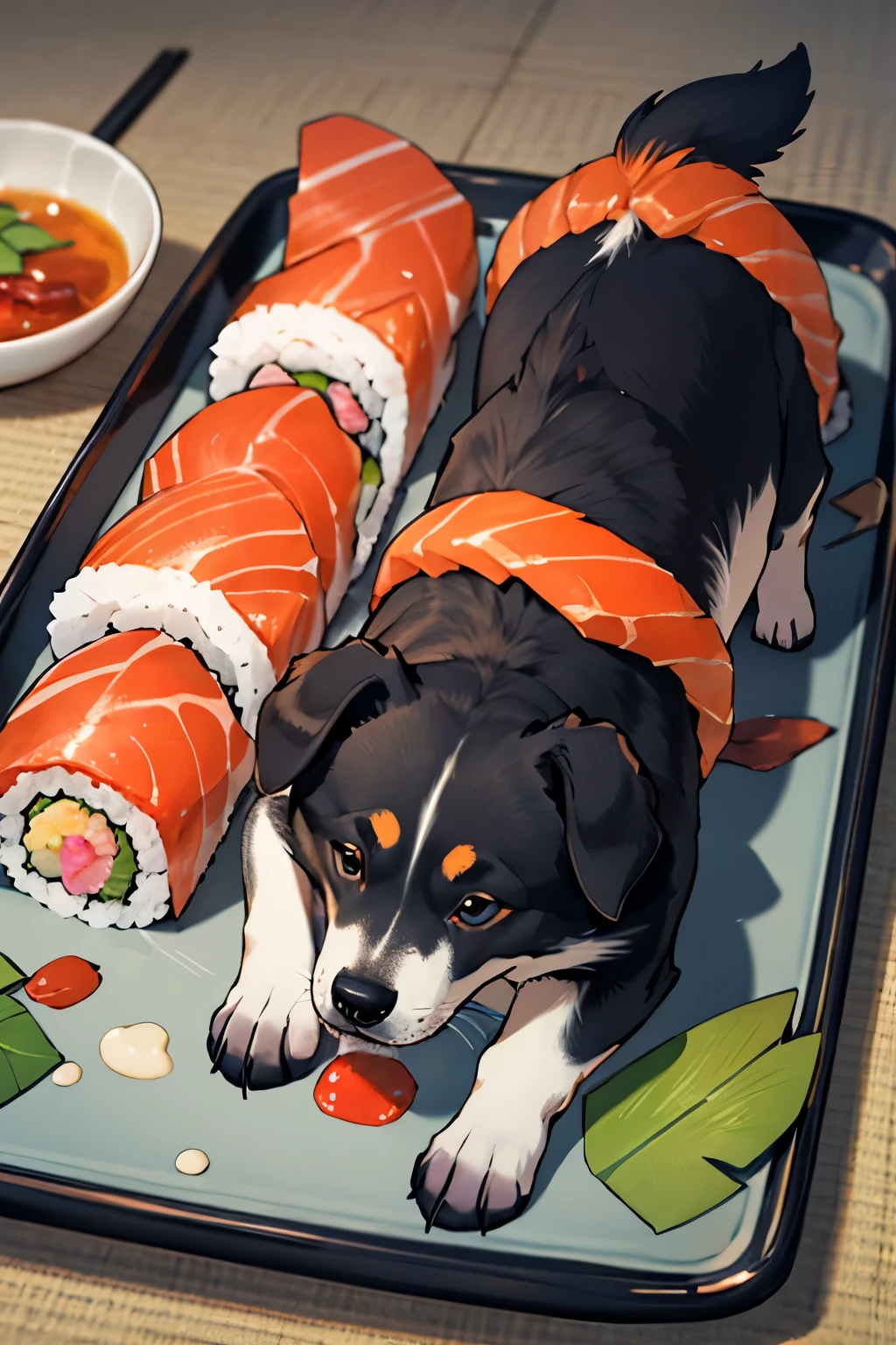 sushi、Dog shape