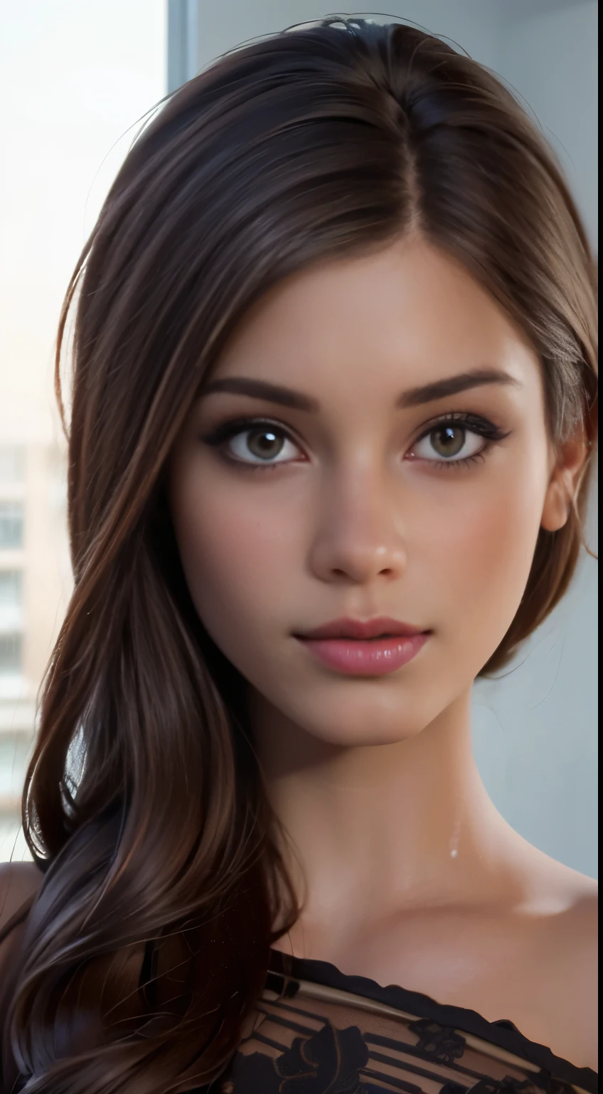 photo of Little Caprice, RAW, beautiful woman, ((portrait)), ((detailed face:1.2)), ((detailed facial feature, detailed skin, clear skin), (perfect proportioned body), (wearing a colorful sexy dress) (high detailed city environment, apartment balcony), (realistic photo, best quality, detailed), (8k wallpaper), (cinematic lighting, dramatic lighting) (sharp focus, intricate)