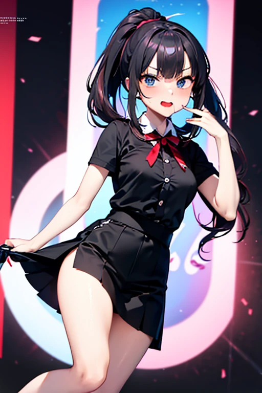 Black woman in brown dress and white shirt, real life anime girl, Anime girl cosplay, Anime Cosplay, As an anime character, Anime Character, cosplayer, a female anime character, full-cosplay, cosplay foto, professional cosplay, Cosplay, Right side, Hair is tied with scrunchies. Skirt above the knee Skirt black MCharacter opening leg Open your crotch wide Capture the whole body from the screen I have a smartphone Duan Open crotch Pull up your skirt Pants hang on the legs Full view excited Open your mouth wide to the maximum Stick out the tongue be in agony Beautiful girl with a large amount of dripping from her tongue, , wide mouth open, tongue hanging out, lots of saliva dripping from tongue, vibrator , lots of cum coming out of vibrator, lots of drops, right hand sliding vibrator in and out between legs, left hand squeezing her, long, straight hair, intoxicated with pleasure only one character no clothes shown no underwear no clothes with shingles on right side, hair tied up embarrassed to put vibrator in and out glamour and breasts size 75 M-shape legs vibrator in between legs big vibe no clothes shown no clothes is not allowed at all No lingerie is allowed No lingerie is allowed as born Clothing is not shown No lingerie is not shown Clothing is not worn No lingerie is not worn Swimsuit is not worn Swimsuit is not allowed