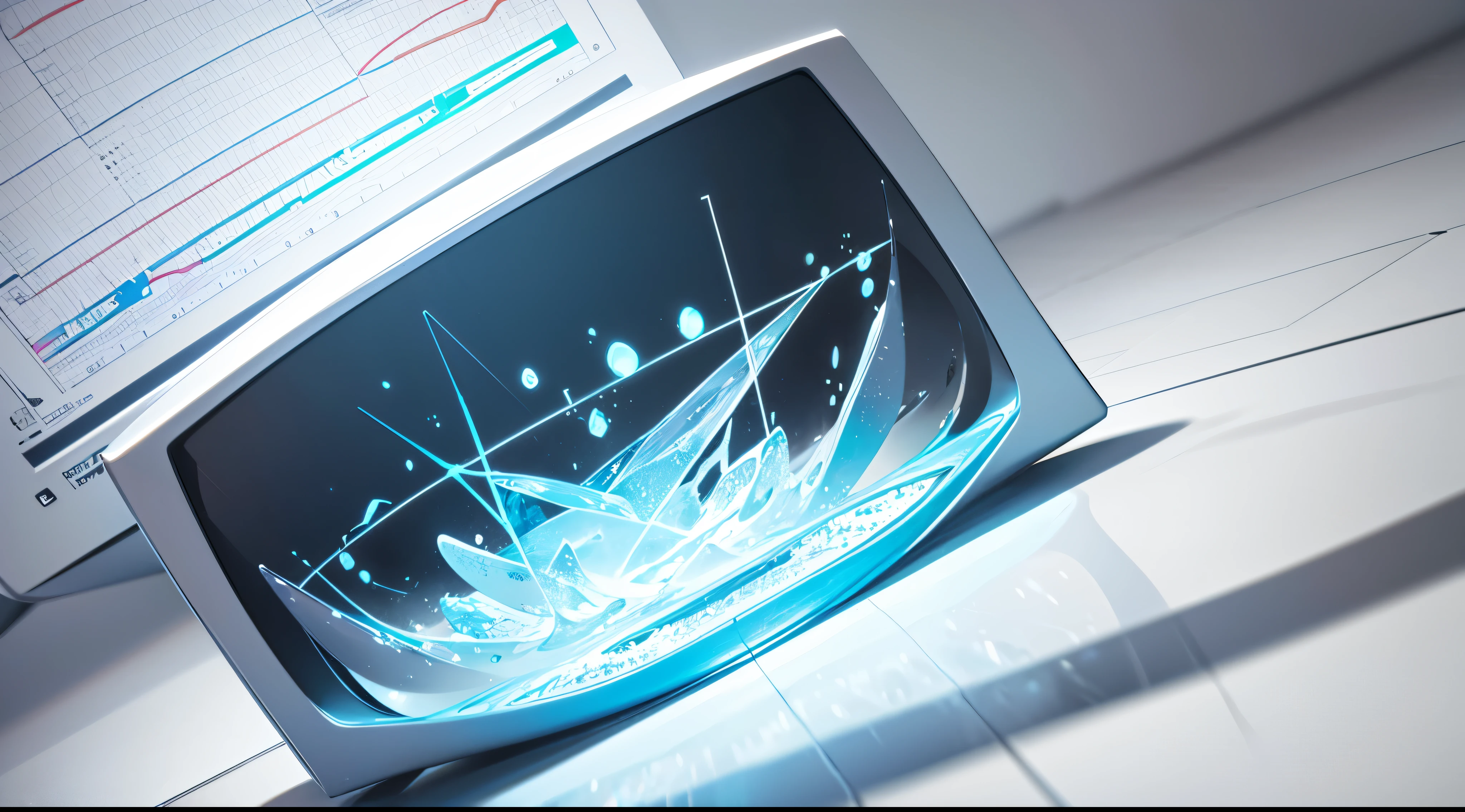 Engaging 3D visualization featuring stunning graphs、glinting