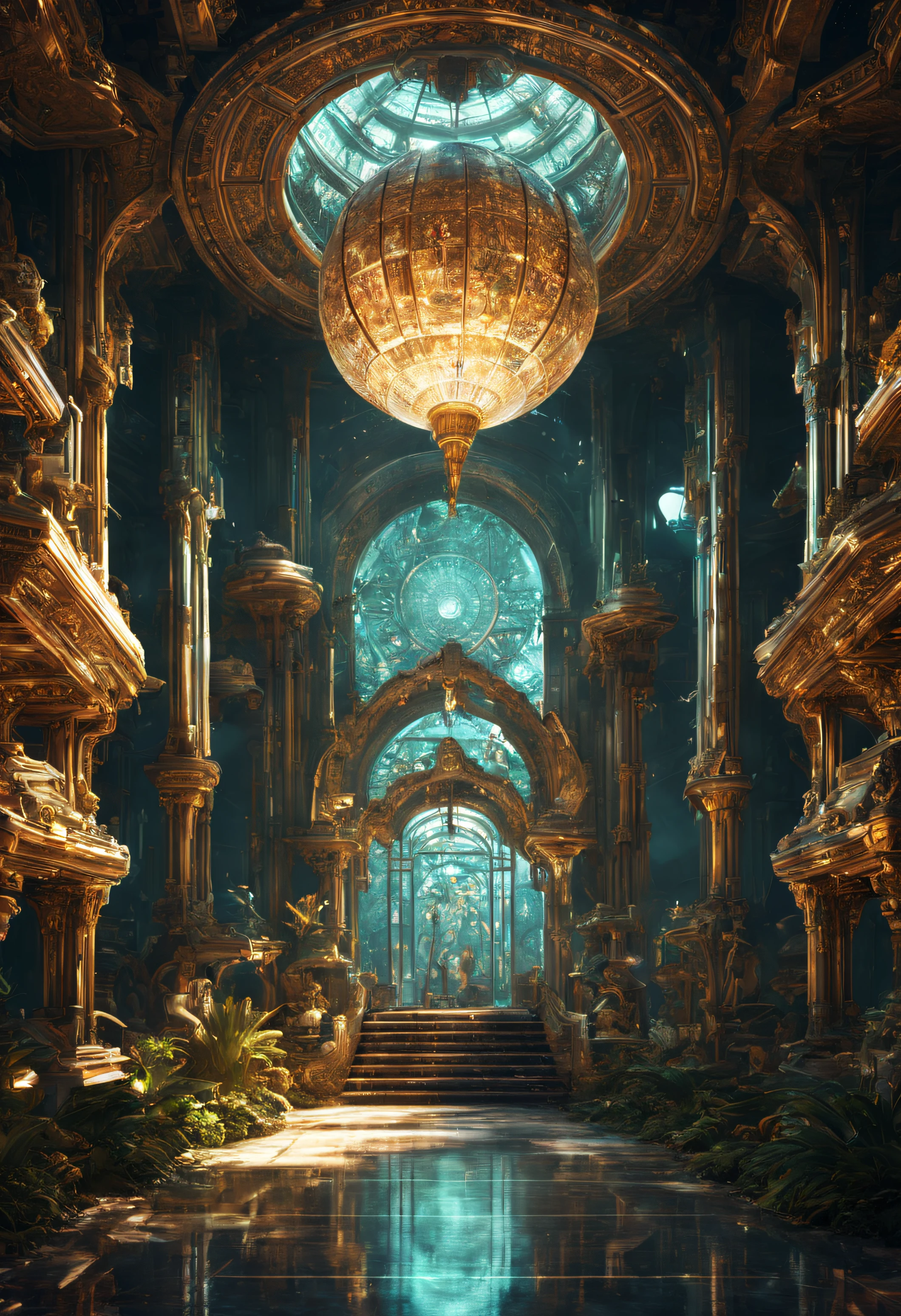 the complex background  (((mysterious ancient relic))):3.3 A far away unknown place, sci-fy, Futuristic, Highly detailed, Cinematic, Render styles (3DMM_v12) 3DMM,  Sophisticated and bold design, clean shiny lines, Digital Illustration, Glossy finish, Aesthetic, Impeccable details, Great visual impact, endowed with Glossy finish, bathe in three-dimensional lighting, refined by Hugh Hefner, Add_Details_XL-fp16 algorithm, 4D octane rendering, infused with global illumination and precise line art, Soften with macros, Run with V-Ray, The epitome of visionary art, Nuances of elegant perfectionism and pop art consumerism, infused, aw0k Euphoria style --niji 50--testp --chaos 50
