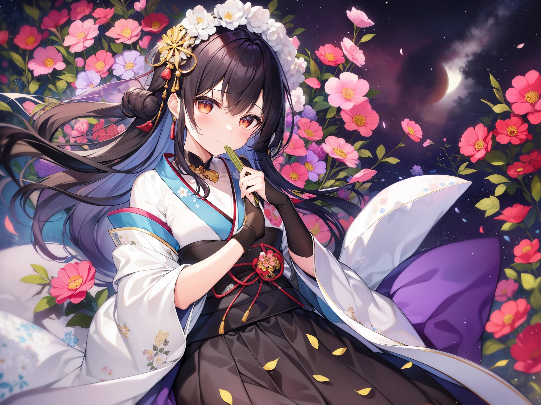 top-quality、Masterpiece、detaileds、yukia moonflorals（Setsutsutsuka、Setsugeka）ha、Bai Juyi&#39;s poem「cooperation」A phrase of「yukia moonflorals時最憶君（yukia moonfloralsの時　I remember you the most）」word by。yuki・a moon・floralsという自然の美しい景物を指す語である。yukia moonflorals」ha、It is also considered as one of the characteristics of Japanese art.[2]、日本においてha、This phrase is used not only in poetry but also、It came to be used as a word with the connotations described below.。 「yukia moonflorals」ha日本の詩歌においてha、It is often used to refer to a combination of these three types at once.。日本語における初出ha『Manyoshu』This is a poem by Ieyamochi Otomo that remains in volume 18.。「宴席詠yukia moon梅florals歌一首」titled「yukiの上に　照れるa moon夜に　梅のflorals　Fold and give as a gift　Dear child Momo」（4134）There is a song about。すなわちa moonの明るい折に、yukiとfloralsをあわせたものを提示するという遊戯的な設定を和歌の題材としたものである。この取り合わせha『Pillow grass』It appears as an episode about Emperor Murakami in a passage of、日本の宮廷文化においてha、often as an unusual combination、pure「Most important memory」（I remember you the most）was favored in association with。「yukia moonflorals時最憶君」ha『Collection of Japanese and Chinese poems』It is included in the friendship section along with the previous verse.、The episode about Emperor Murakami that I mentioned earlier is also based on this association.。Note that、大伴家持の歌ha749年・32歳の作で、Bai Juyi&#39;s poemha825年・54歳頃の作と考えられている。 音読語としてha「yukia moonflorals」is often used, but、和語としてha「a moonyukiflorals」（つきゆきhaな）Traditionally, it is used in the order of。 現代でha伝統的な日本の美の感覚を連想させる語として、appearance々used in places。It is also used as the design on the back of all 1,000 yen silver coins commemorating the 60th anniversary of the enforcement of the Local Autonomy Act.。 1914年の宝塚歌劇団の組のflorals・a moon・yukiという組分けもここから来ている。 Note that、このyukia moonfloralsに「the wind」added「yukia moonthe windflorals（What&#39;s going on?）」There is also a word、each of the four letters「Winters（yuki）」、「autumnal（a moon）」、「夏天（the wind）」、「springtime（florals）」corresponds to the four seasons of。
